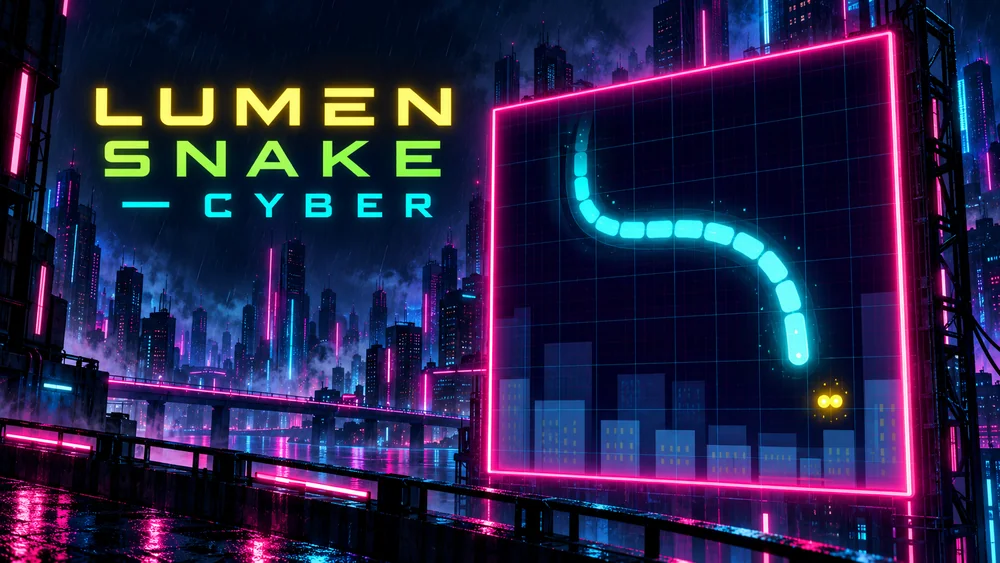 LUMEN SNAKE - CYBERのタイトル画面